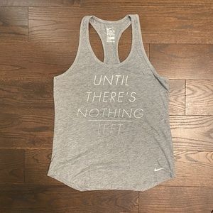 Nike gray racerback graphic top